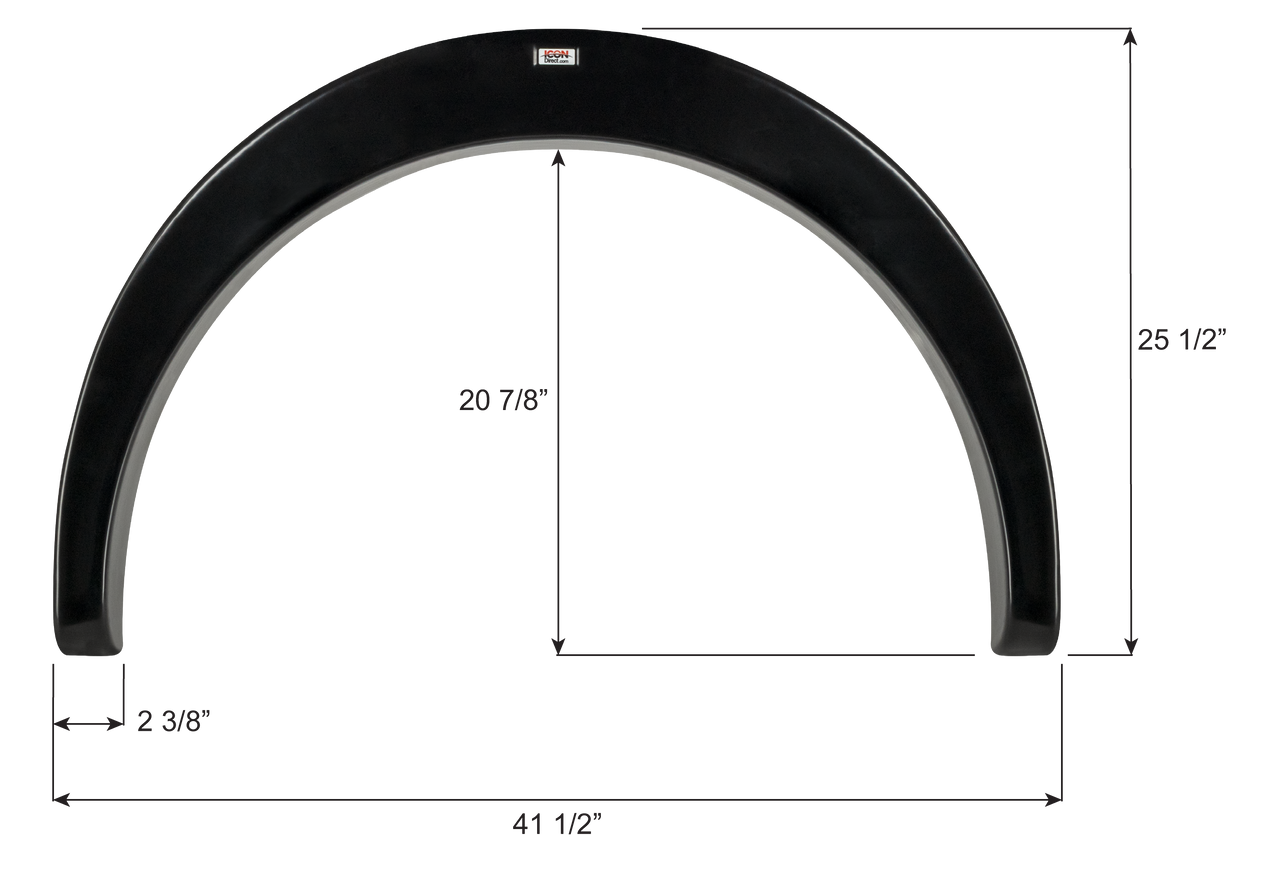 Coachmen Single Fender Skirt FS6780 - Black  ICON 16780
