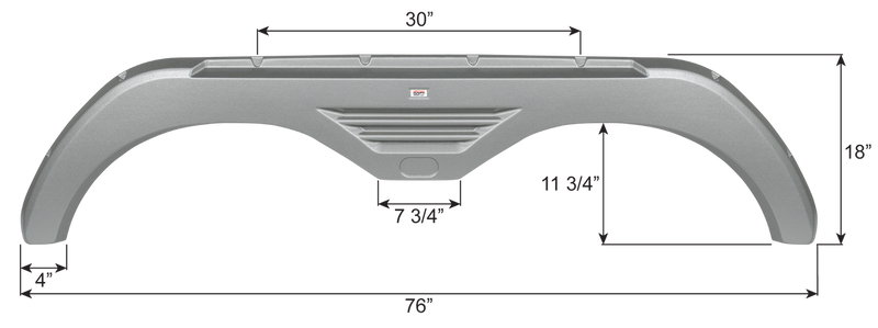 Forest River Tandem Fender Skirt FS6981 - ICON 16981