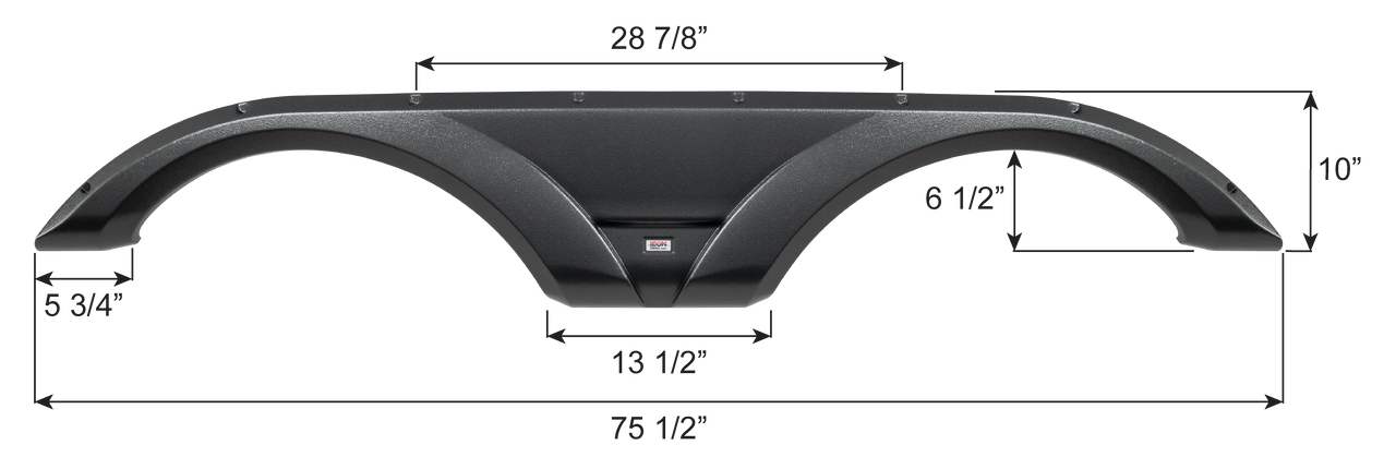 Dutchmen Tandem Fender Skirt FS7136 - Midnight Storm Metallic  ICON 17136