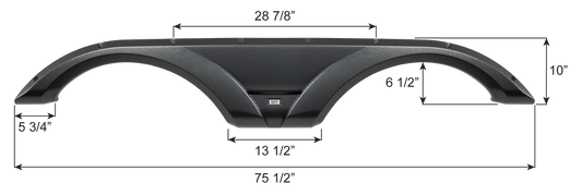 Dutchmen Tandem Fender Skirt FS7136 - Midnight Storm Metallic  ICON 17136