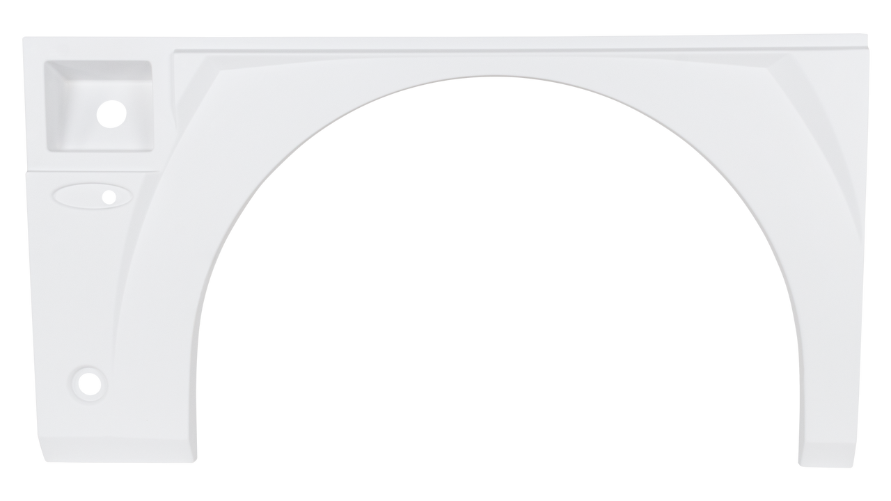 American Eagle Single Axle Fender Skirt FS7147 - White (unpainted) - Passenger Side - ICON 17147