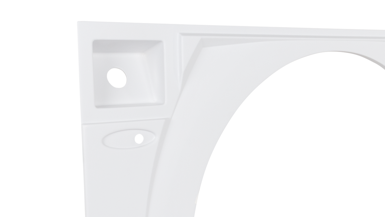 American Eagle Single Axle Fender Skirt FS7147 - White (unpainted) - Passenger Side - ICON 17147