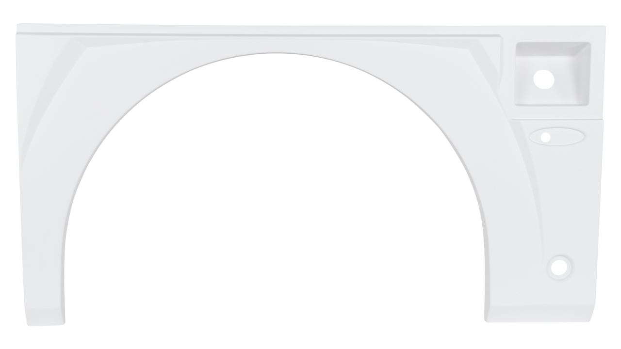 American Eagle Single Axle Fender Skirt FS7147 - White (unpainted) - Driver Side - ICON 17148