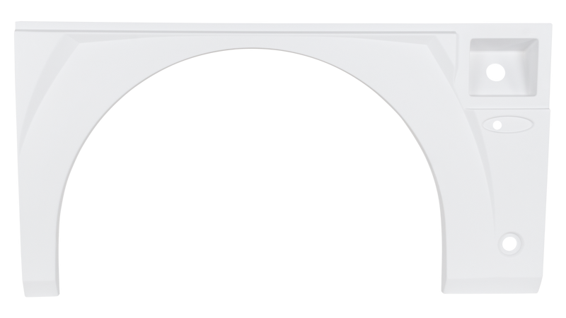 American Eagle Single Axle Fender Skirt FS7147 - White - Driver Side - ICON 17148