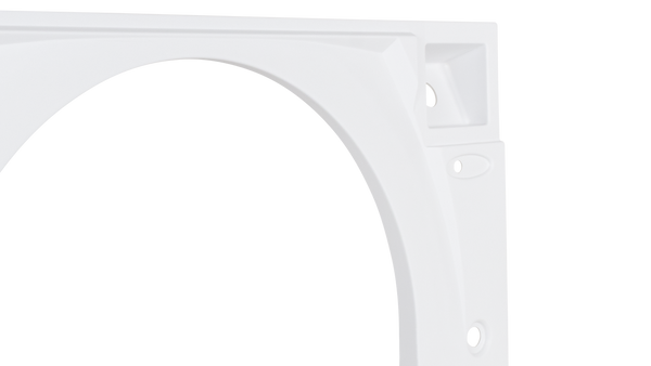 American Eagle Single Axle Fender Skirt FS7147 - White - Driver Side - ICON 17148