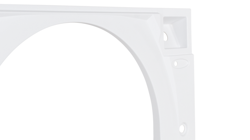 American Eagle Single Axle Fender Skirt FS7147 - White - Driver Side - ICON 17148