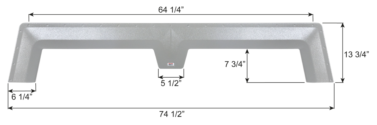 Fleetwood Tandem Fender Skirt FS7286 - Light Grey  ICON 17286