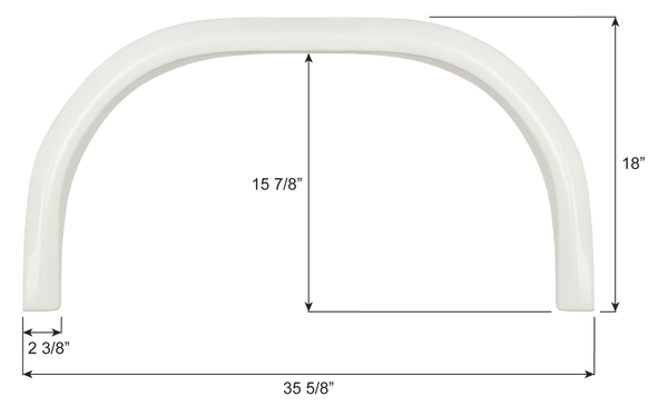 Forest River Single Axle Fender Skirt FS8112 - ICON 18112