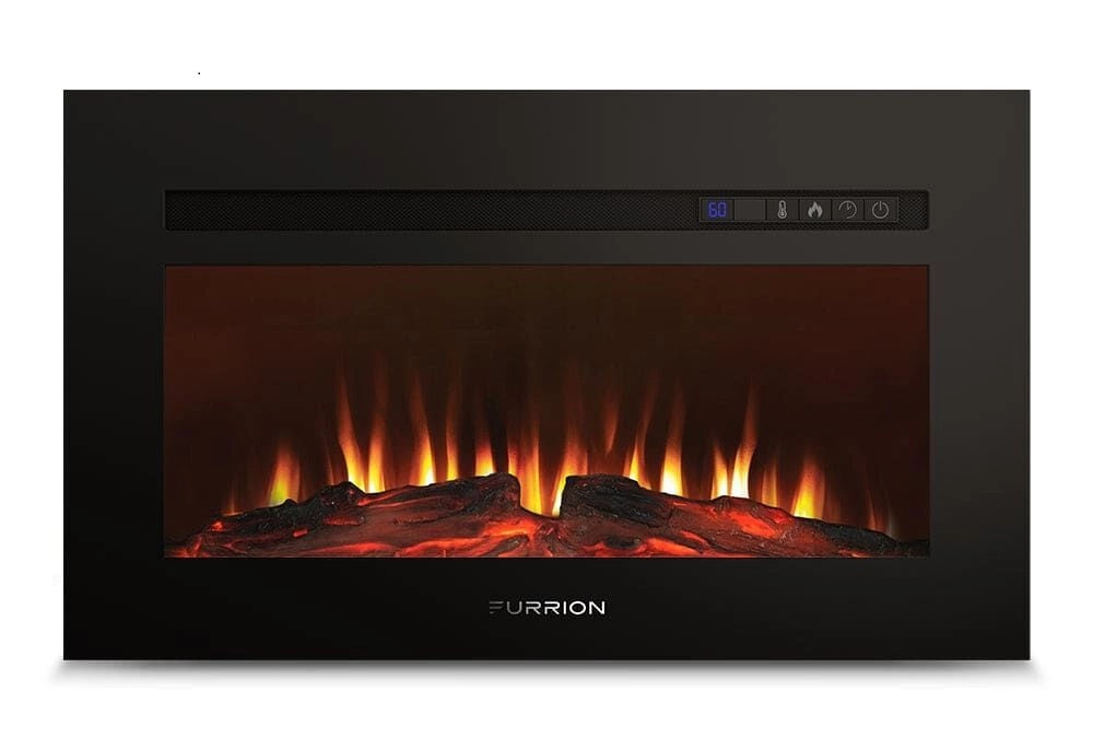 Furrion Built-In Electric RV Fireplace - Wood Platform, 30" #FF30SW15A-BL