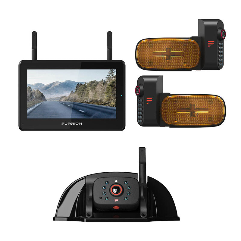 Furrion Vision S®+ RV Backup Camera System - 5" Monitor, Side Cameras, Rear Sharkfin Camera FOS5HTAEN 2021124375