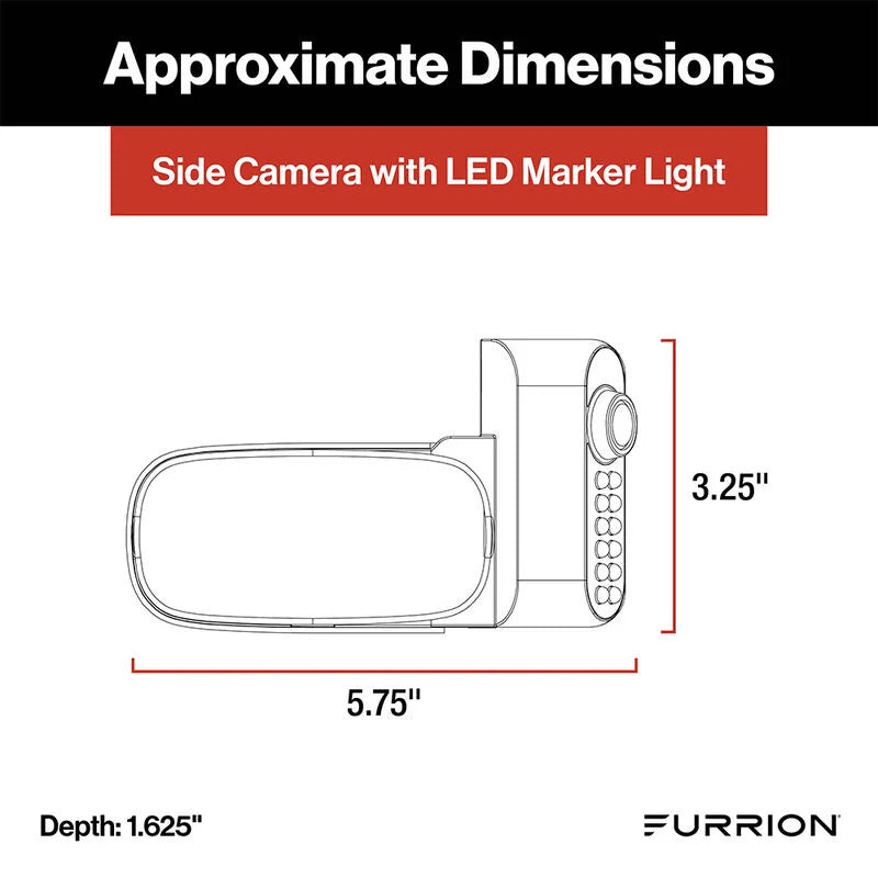 Furrion Vision S®+ RV Backup Camera System - 5" Monitor, Side Cameras, Rear Sharkfin Camera FOS5HTAEN 2021124375