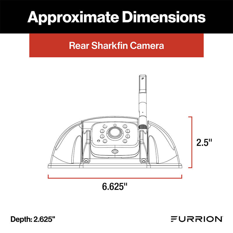 Furrion Vision S®+ RV Backup Camera System - 5" Monitor, Side Cameras, Rear Sharkfin Camera FOS5HTAEN 2021124375