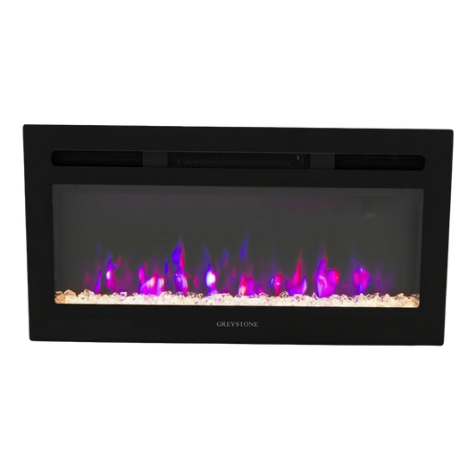 Greystone® 3-Color Crystal LED Fireplace - 31" with Remote #F31-18A SKU # 2022302071