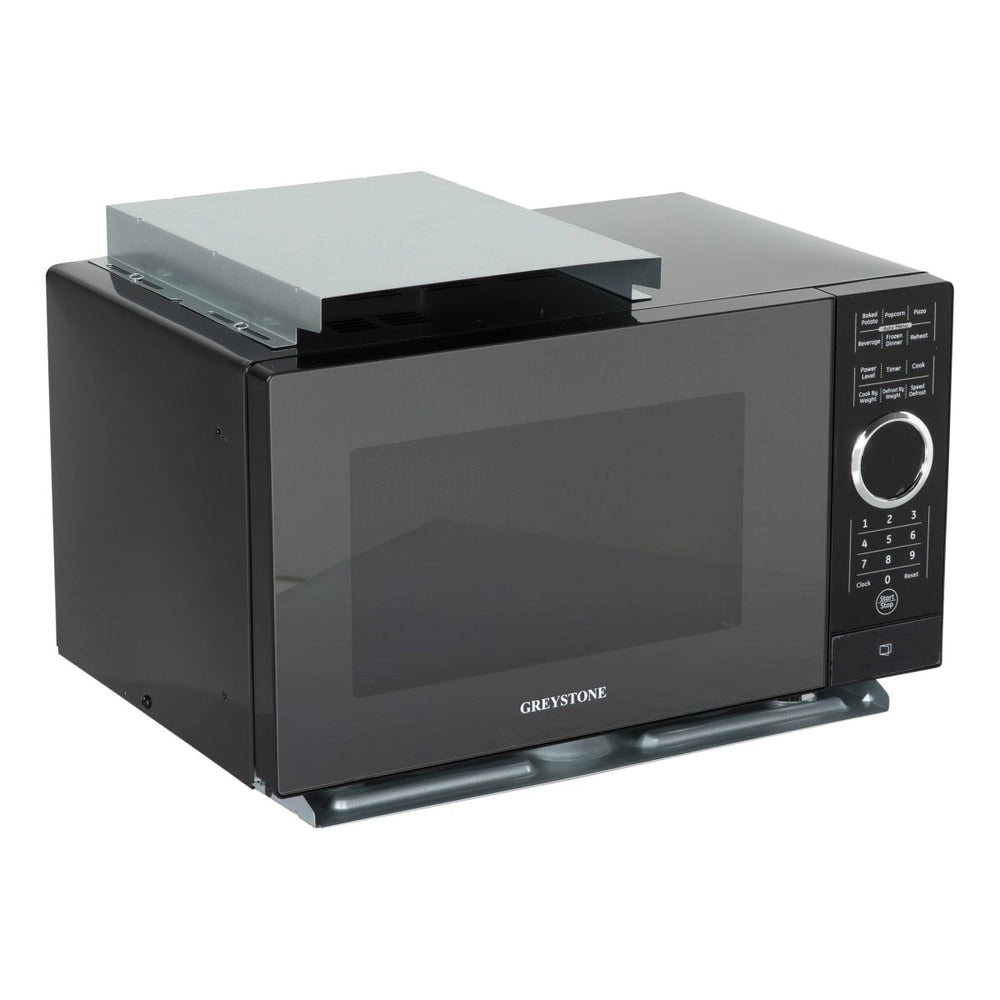 Greystone 0.9 Cubic Foot Built-in Microwave - Black or Stainless Steel