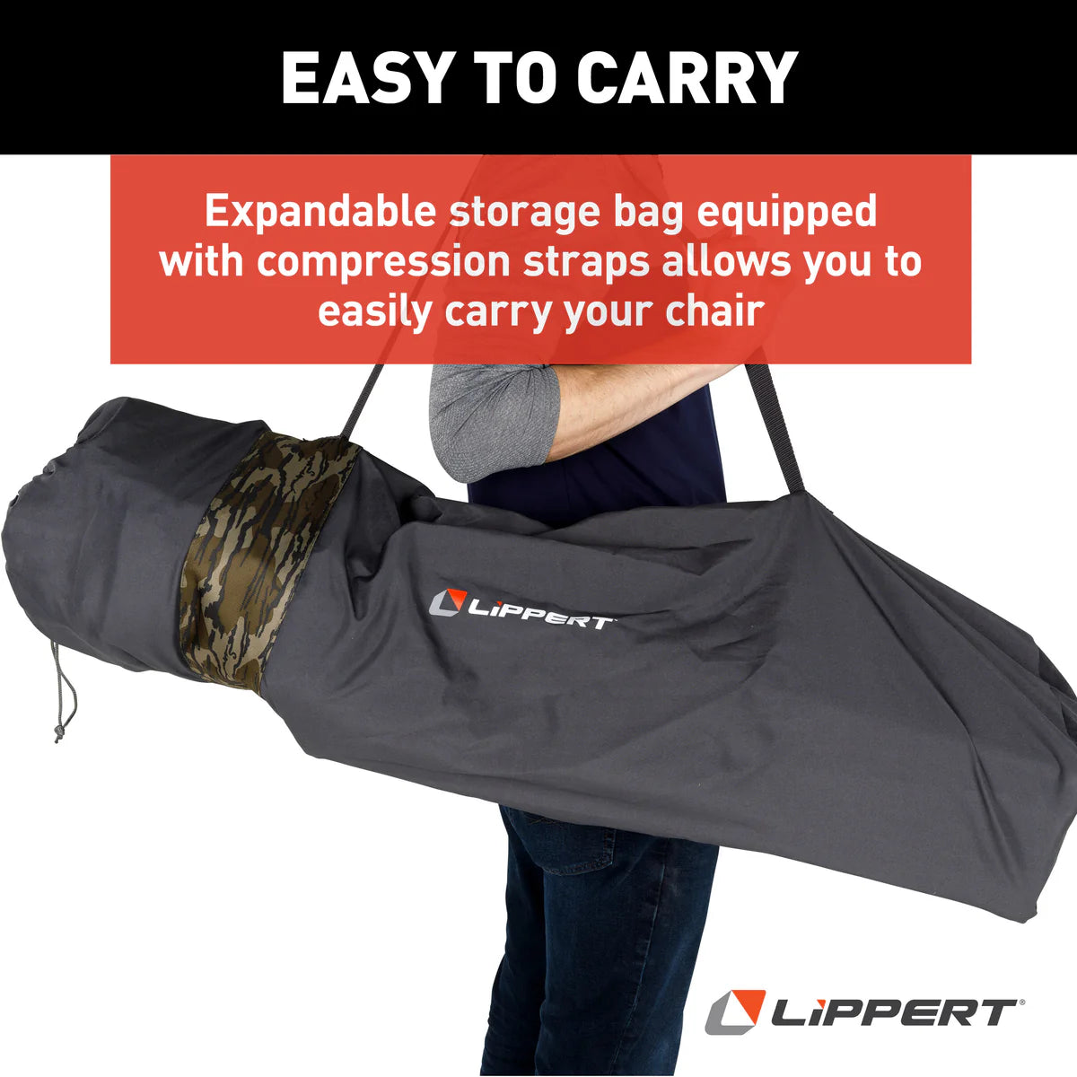 Lippert Campfire Deluxe Folding Chair - Mossy Oak® Original Bottomland® Camo 2023053729