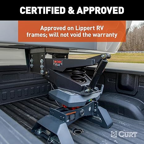 CURT Helux Coil-Spring 5th Wheel Pin Box, 4,000 lbs. Pin Weight, 24,000 lbs. Capacity #2024122233