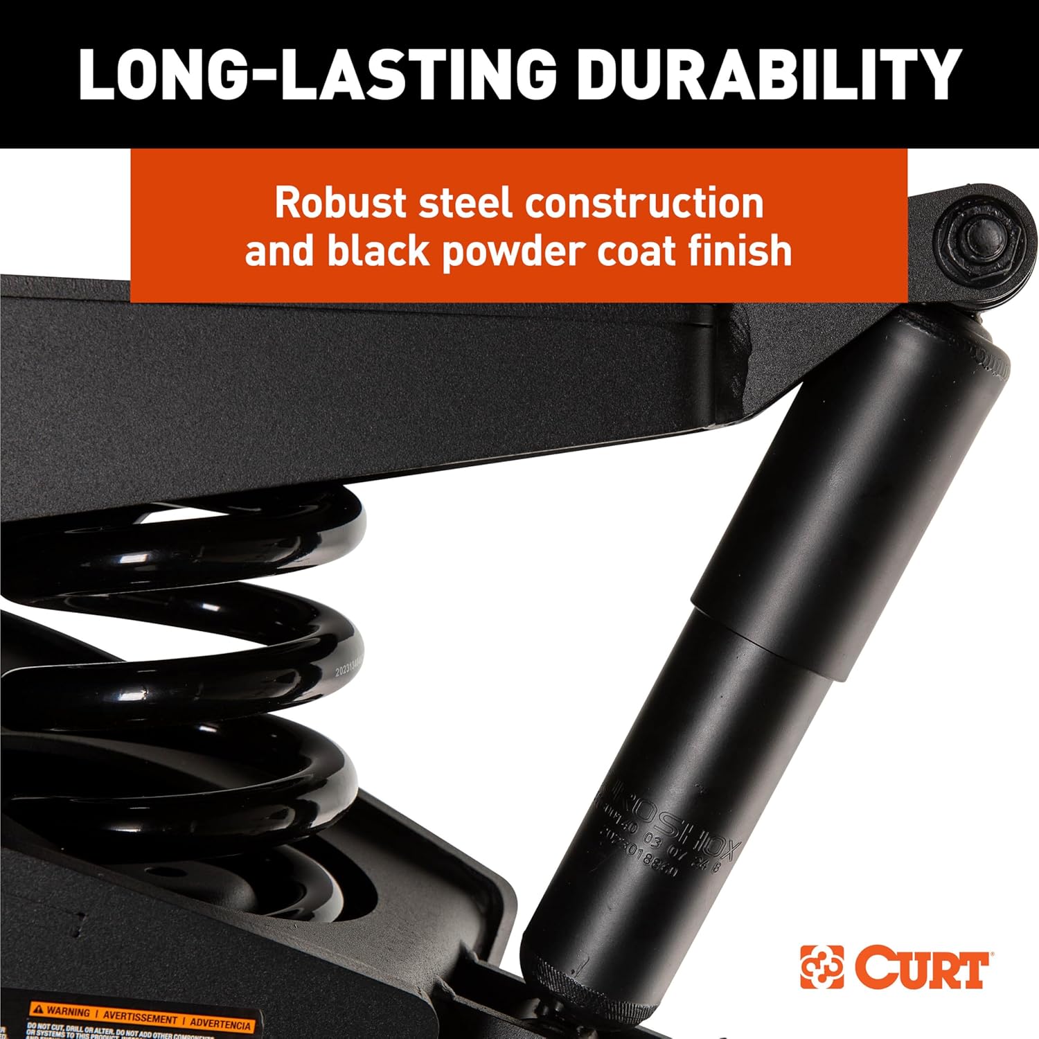 CURT Helux Coil-Spring 5th Wheel Pin Box, 3,500 lbs. Pin Weight, 18,000 lbs. Capacity #2024044569