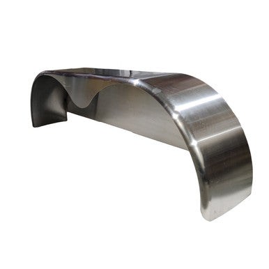 Dexter Trailer Fender, Tandem Axle, Teardrop, 6" W x 72" L x 19.50" H, .090" Aluminum Smooth, 1.00 Radius Front, 90 Degree Back Flange - Part #2199-030A