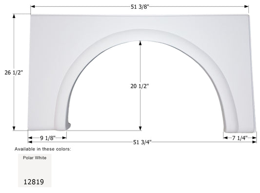 Damon Class A Single Skirt FS2818 - Polar White  ICON  (Left - 12819 or Right - 12818)