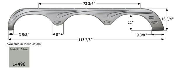 Forest River Triple Axle Fender Skirt FS4495 - ICON