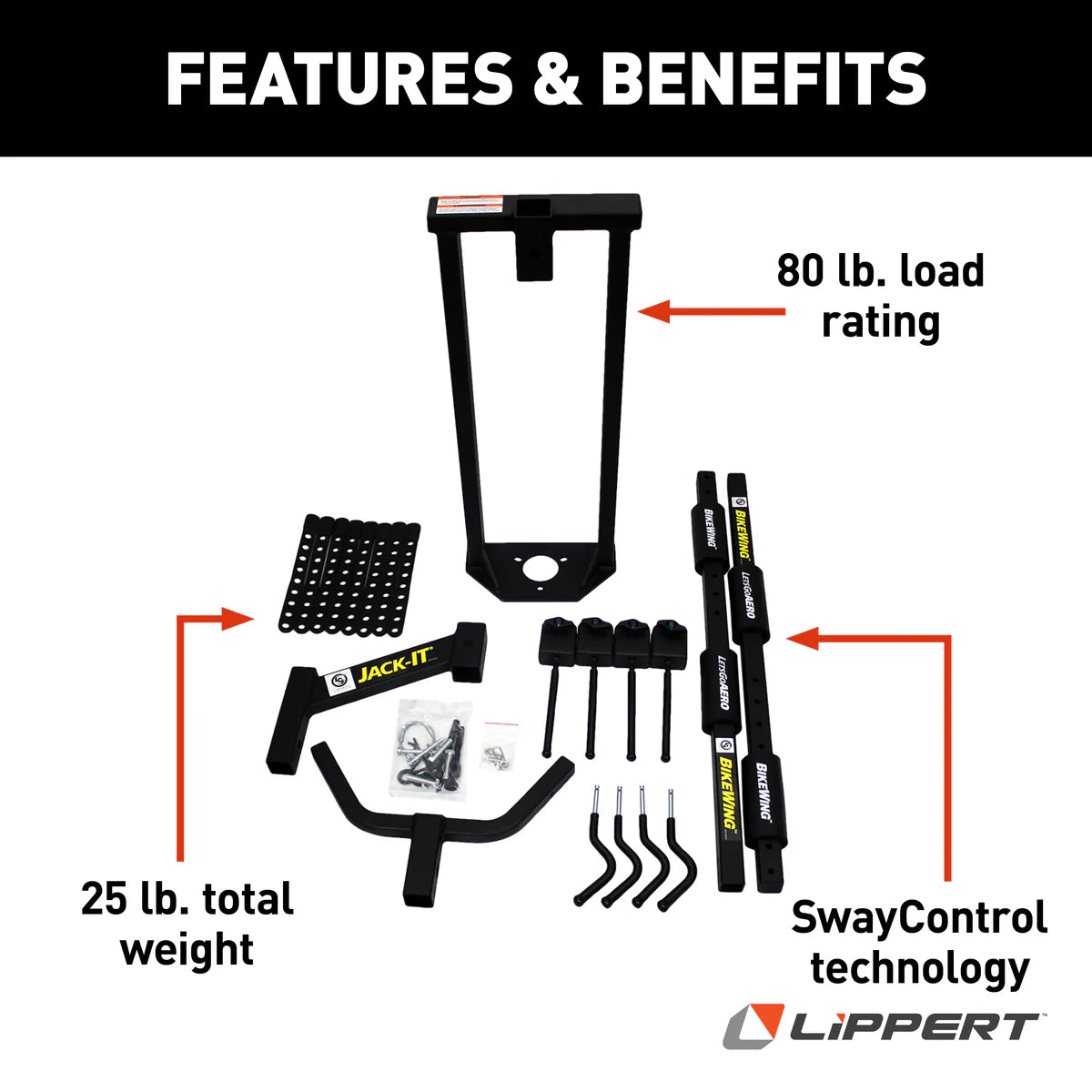 Let's Go Aero - Jack-It Double Bike Carrier System