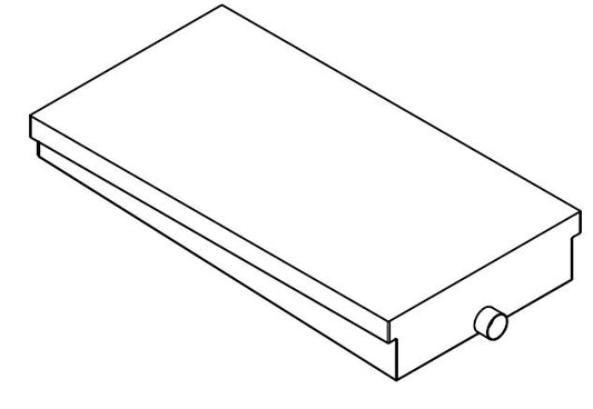 Alpha Waste Holding Tank 53 Gal. 56 x 30 x 8-3/4 End Drain 466001CD