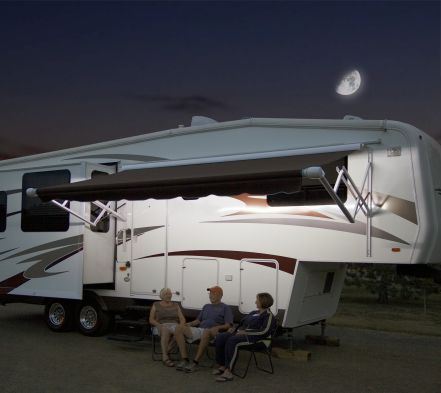 Awning LED Light Strip, 16 Ft. Length, 30 Lights per Meter, White - Carefree RV
