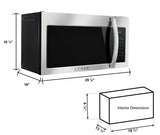 RV Microwave by LUSSO - 30" 1.5 cu. ft. Over the Range - Stainless Steel