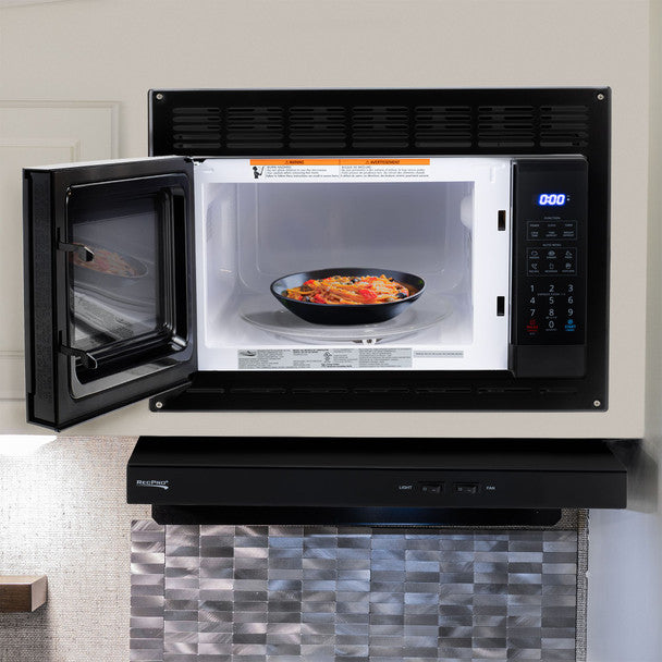 High Pointe RV Microwave Black 0.9 cu. ft.
