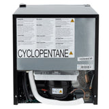 RV Refrigerator 1.6 Cubic Feet 110V by CL - Black
