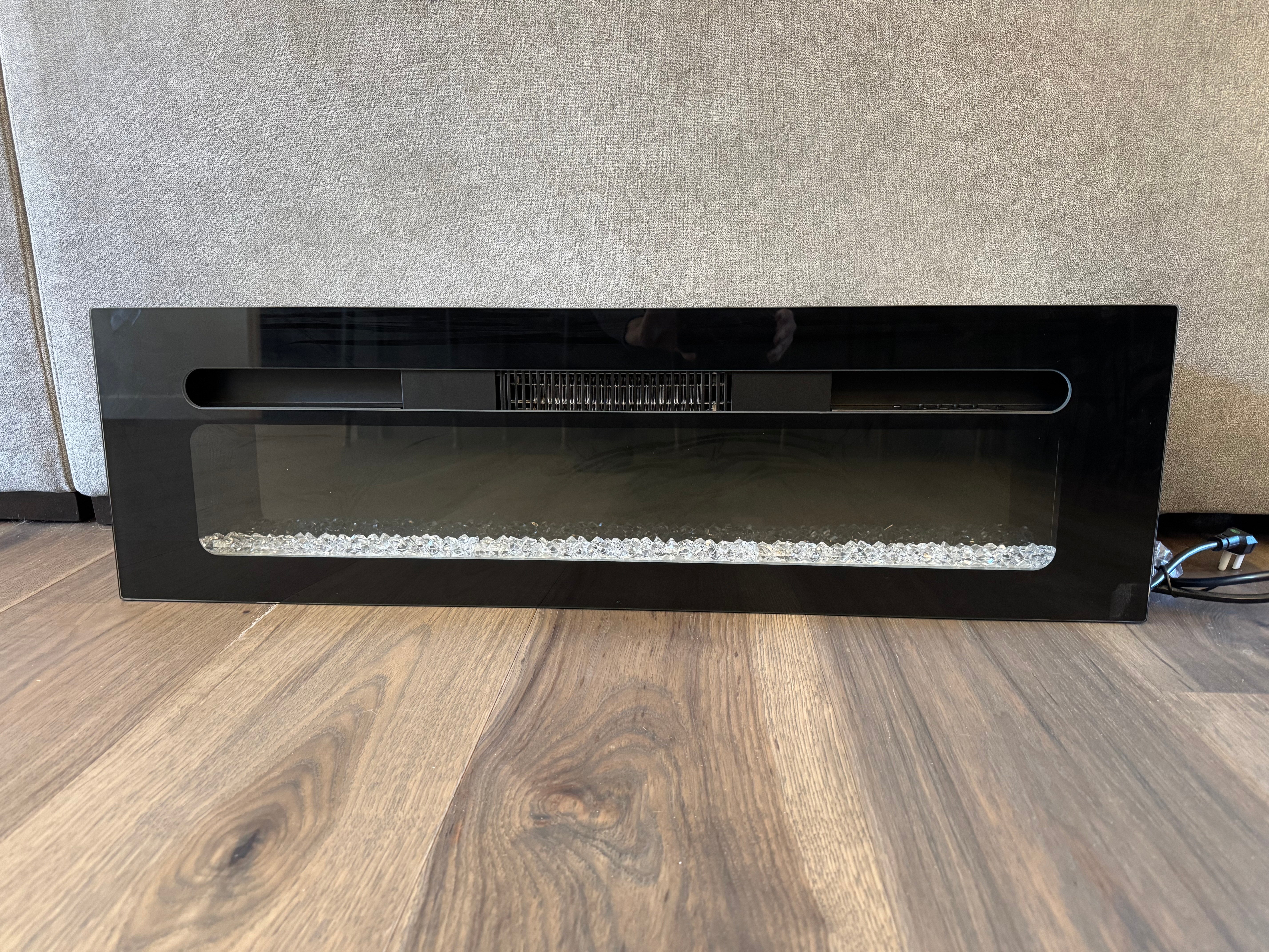 Covenant 36" Slim Black electric RV fireplace insert 