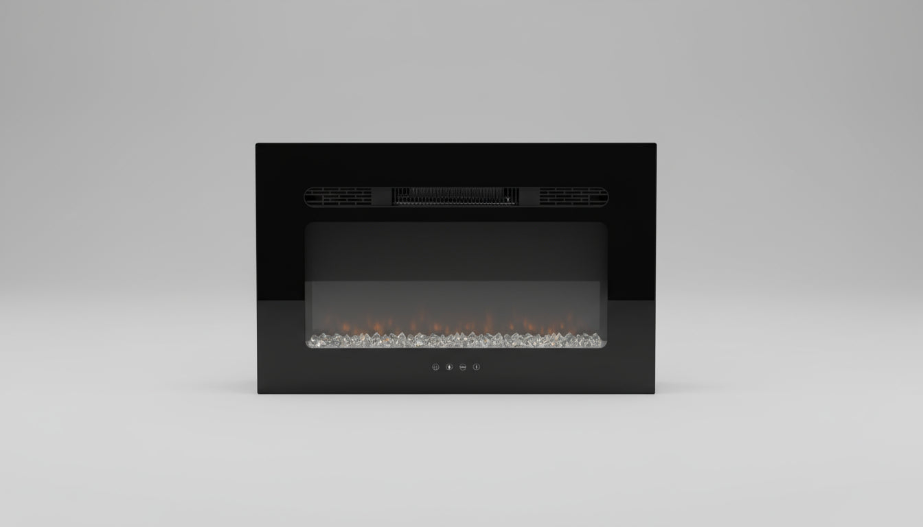 Covenant 26" Crystal Touchscreen Electric Fireplace Flat Front with Remote LFP26-CT