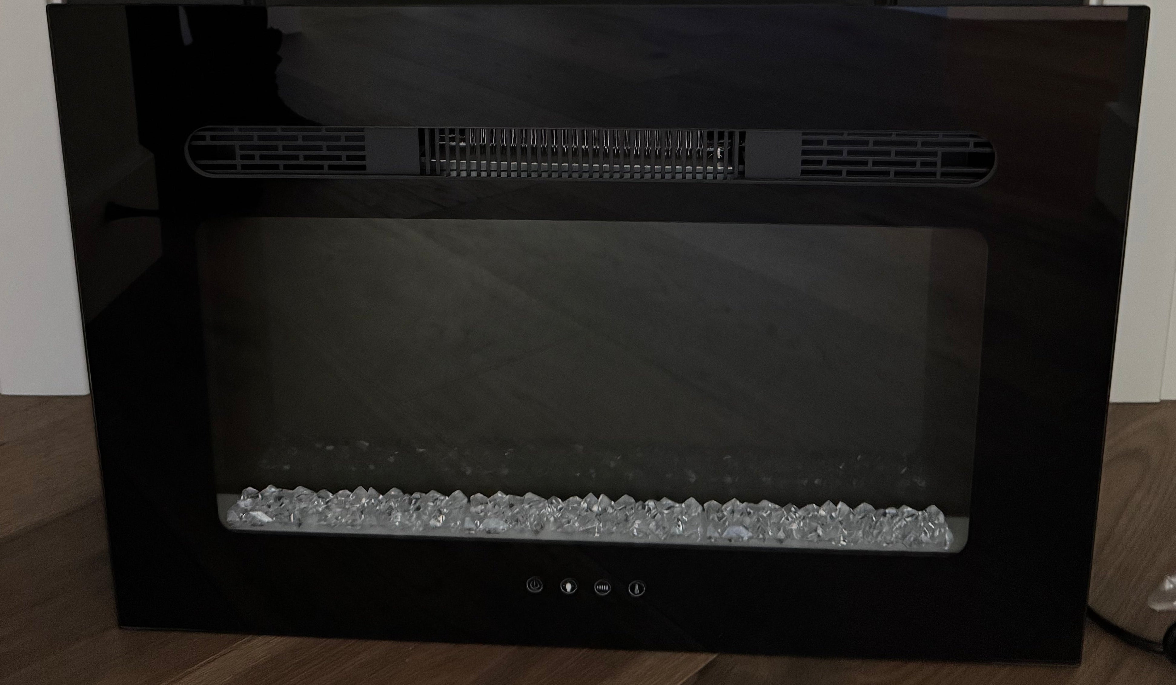 Covenant 26" Crystal Touchscreen Electric Fireplace Flat Front with Remote LFP26-CT