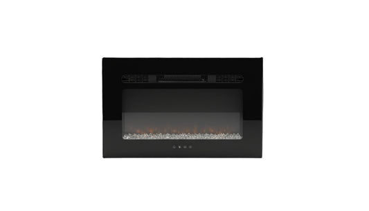 Covenant 26" Crystal Touchscreen Electric Fireplace Flat Front with Remote LFP26-CT