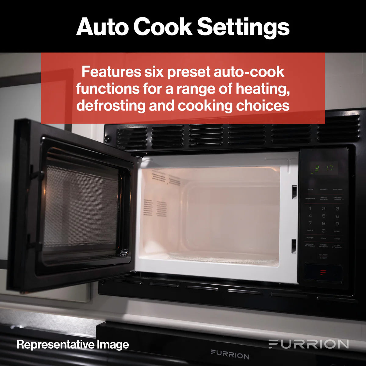 Furrion RV Microwave - 0.9 cu. ft, Black #FMSN09-BL