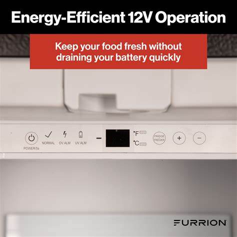 Furrion Arctic® 12V RV Refrigerator - 10 cu. ft, Left Hinge, Framed Black #FCR10DCGTA-BR