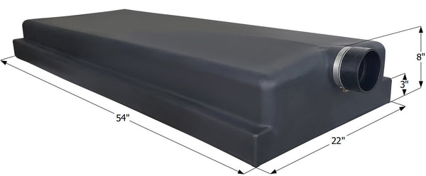 Holding Tank Center End Drain H3858/F100136858 - 30 Gal. -  54" x 22" x 8" - Forest River/Coachmen - ICON #15093