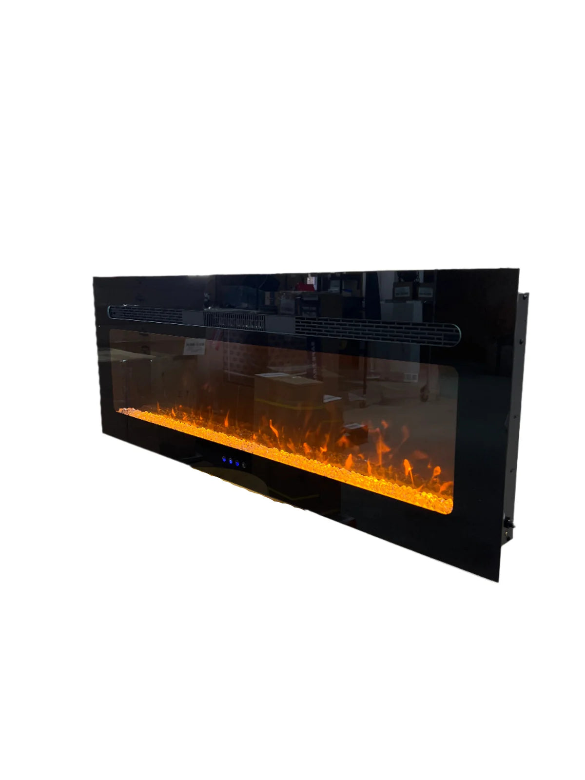 Covenant 48" Crystal Touchscreen Electric Fireplace Flat Front with Remote LFP48-CT