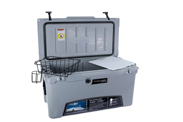 LINE-X Accessories Expedition Cooler, 75 Quart, Gray - COOLER75
