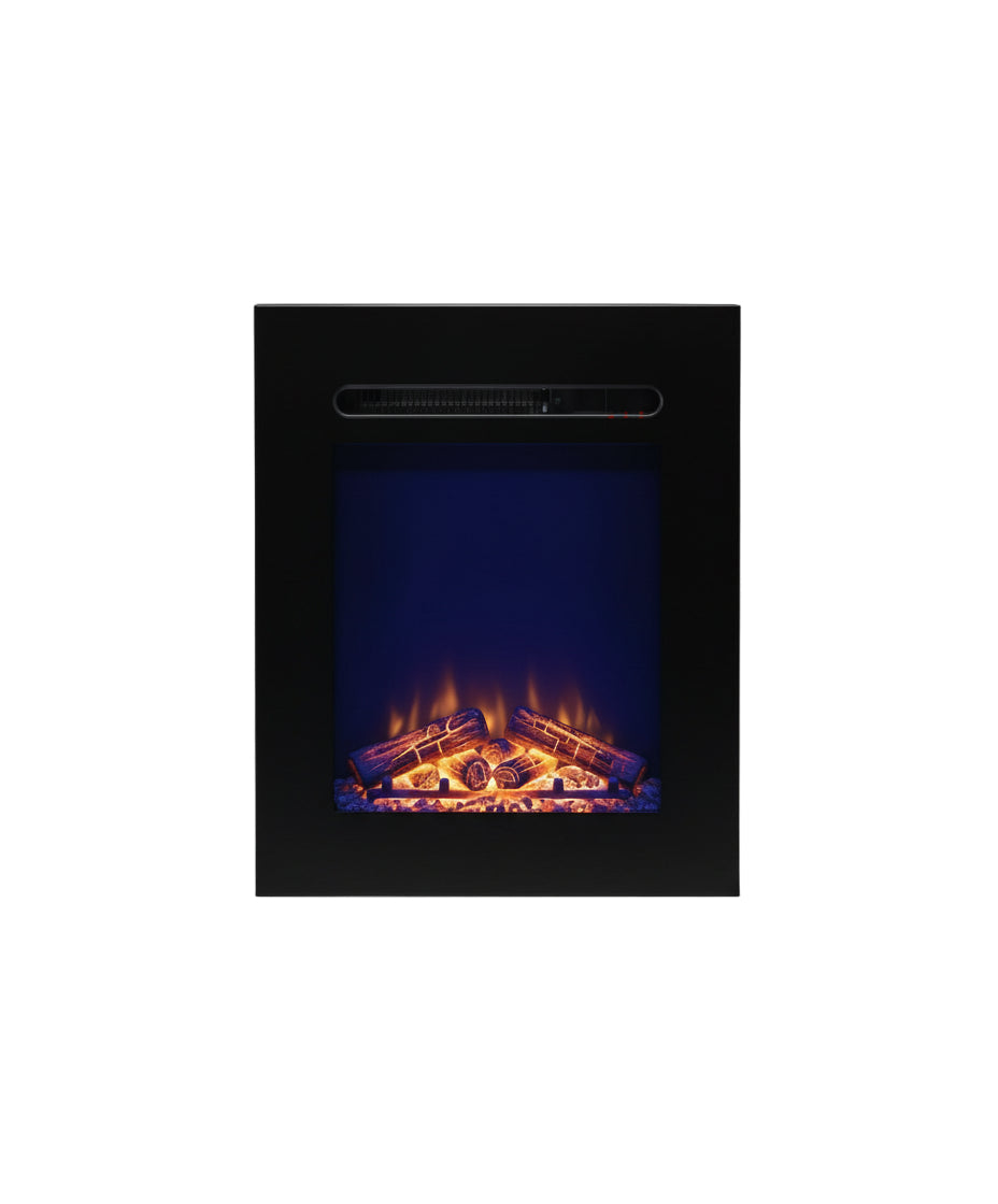 Covenant 18" Electric RV Fireplace — Flat Front, Faux Logs, Remote - LFP18-CT/W914-18CT