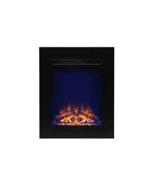 Covenant 18" Electric RV Fireplace — Flat Front, Faux Logs, Remote - LFP18-CT/W914-18CT