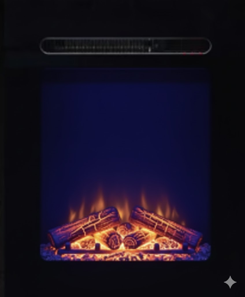 Replacement Glass Front Only for Covenant 18" Electric RV Fireplace Flat Front Model - LFP18-TSGLASS