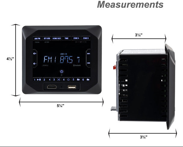 Jensen JWM22 RV Stereo AM/FM Radio  RP-2134