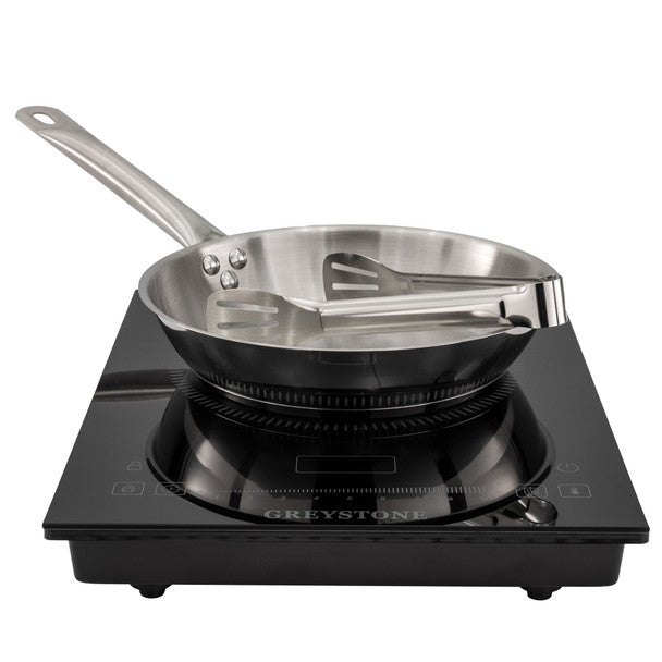 Greystone RV Induction Cooktop with Pan 1300W (Portable)