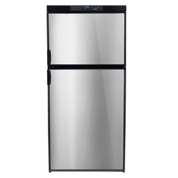 RV Refrigerator 6.3 Cubic Feet 3-Way Gas and Electric - Black or Stainless Steel