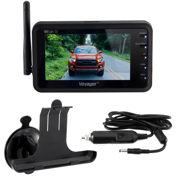Voyager RV Wireless Backup Camera with 4" Monitor for Prewired System