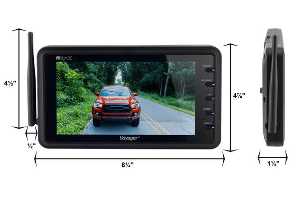 Voyager RV Wireless Backup Camera with 7" Monitor for Prewired System