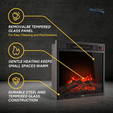 RV Electric Fireplace 18"   RP-FP-18W