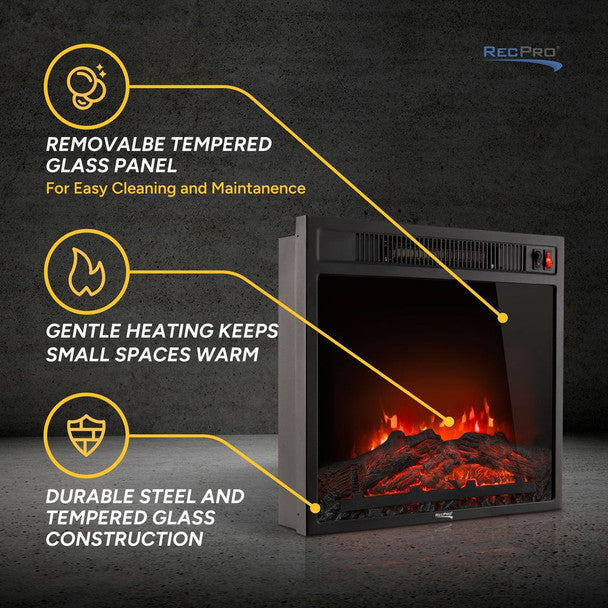 RV Electric Fireplace 18"   RP-FP-18W