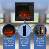 RV Electric Fireplace 18"   RP-FP-18W